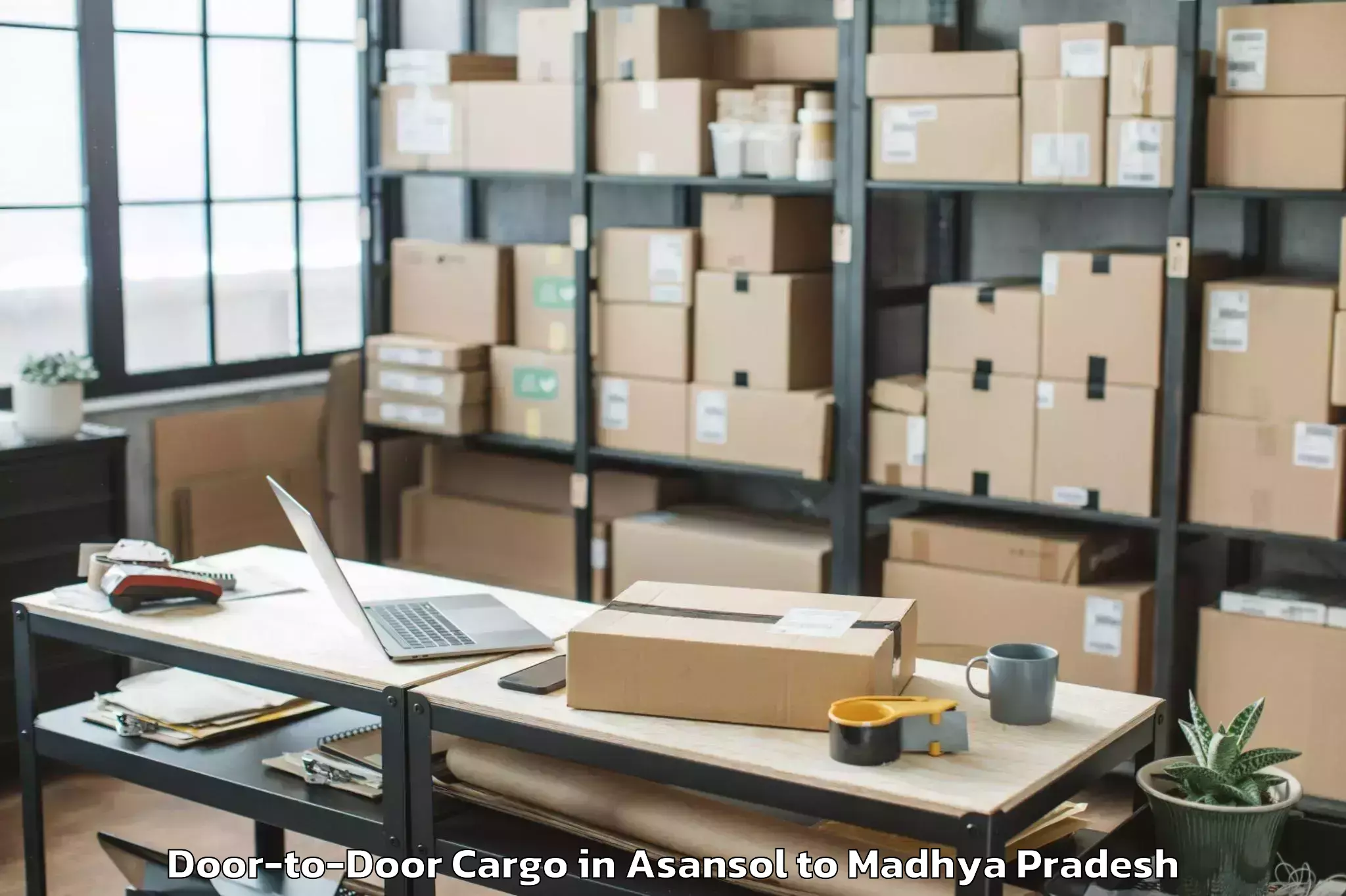 Expert Asansol to Sage University Indore Door To Door Cargo